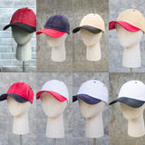 Two-tone faded hat color options
