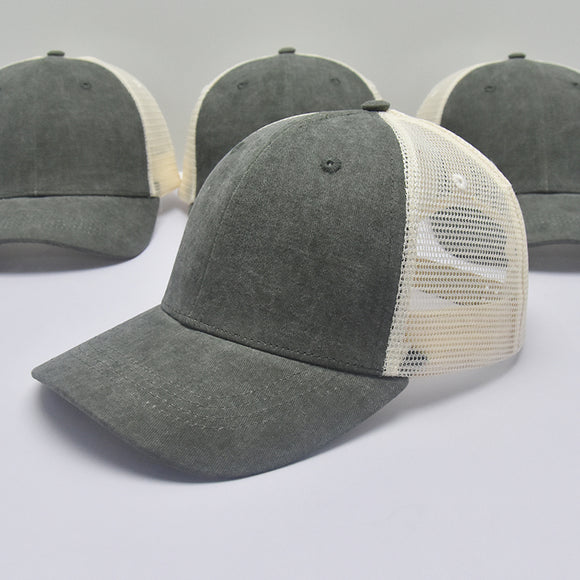 Customizable Moss Gray Trucker Hat